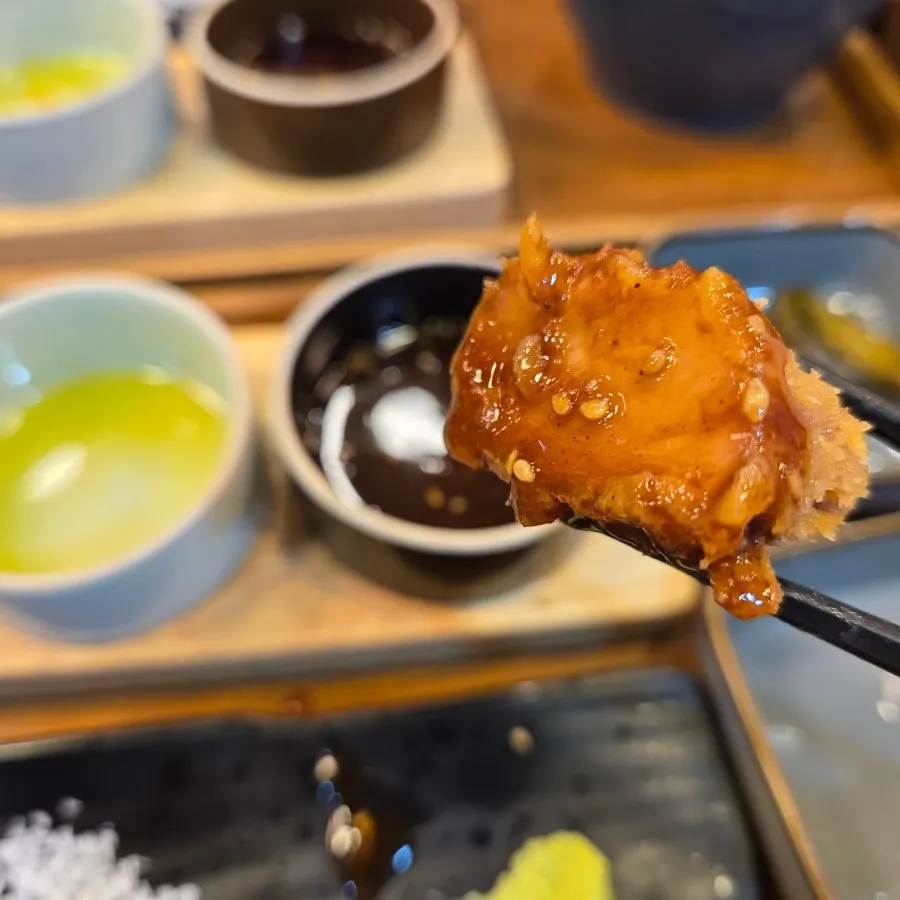 Lemon ponzu soy sauce accompaniment