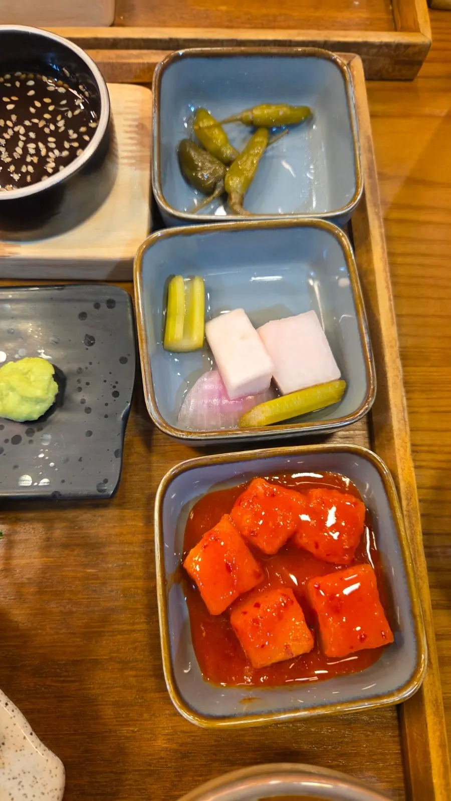 Riae tonkatsu meal spread
