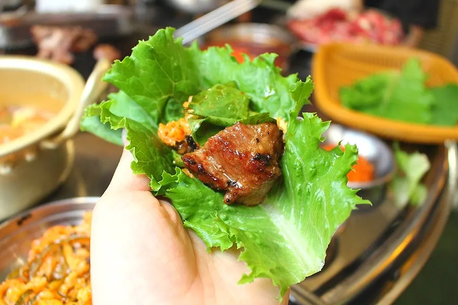달달 짭조름한 양념갈비 쌈