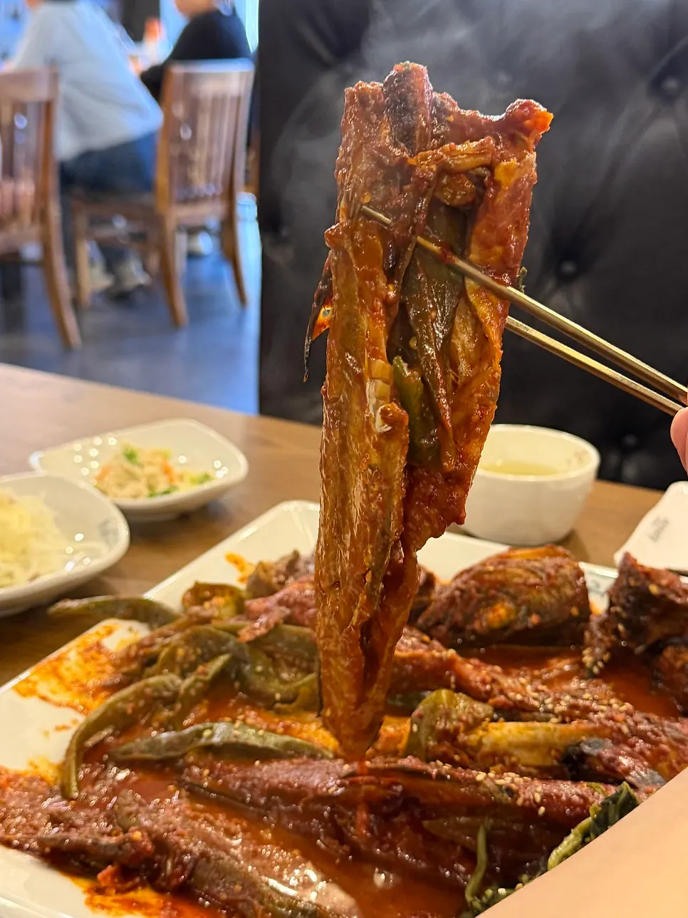 부드러운 시래기와 명태조림 관련 모습