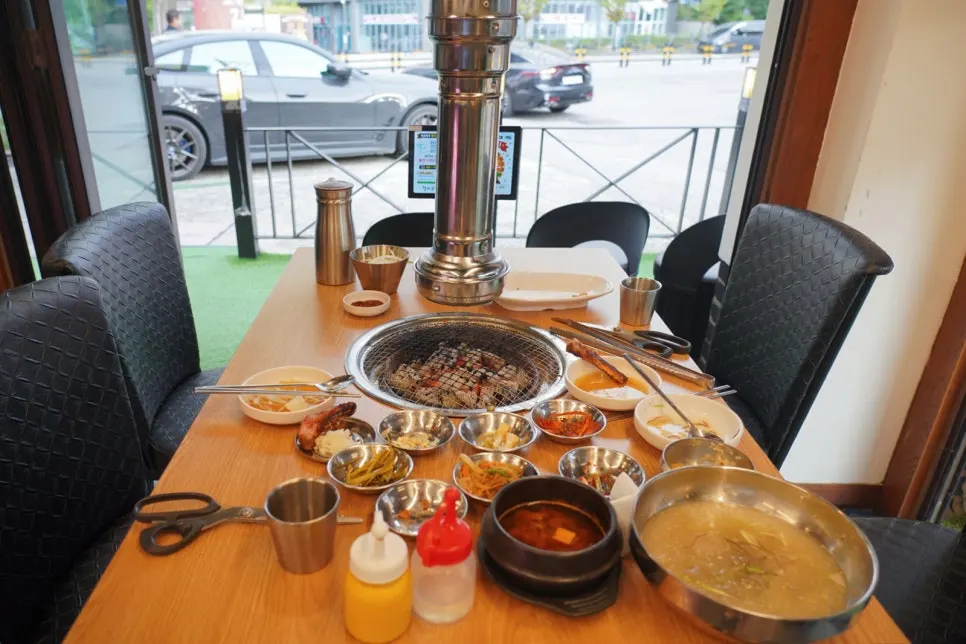 The table at Galbigumteo Pungmu Station Branch after the meal