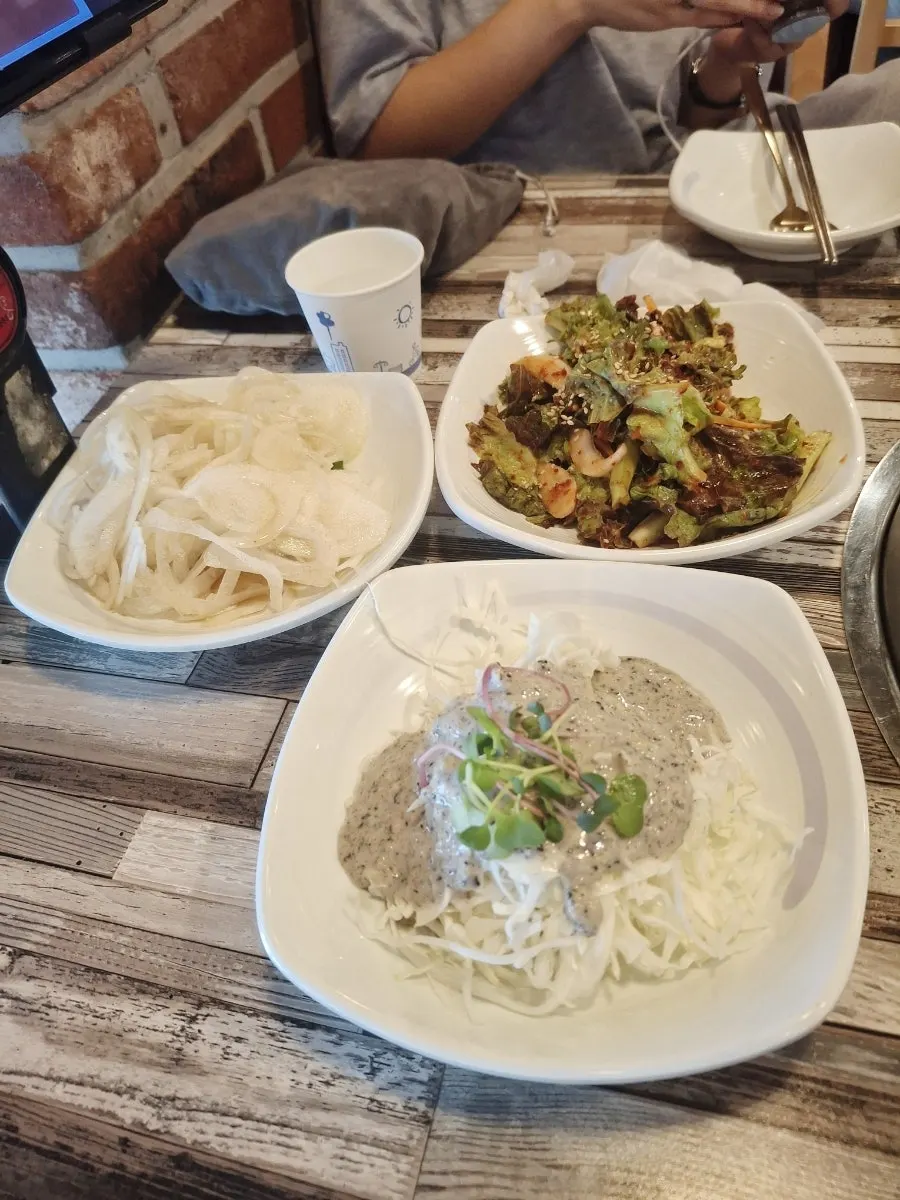 Side dish plate served alongside the meat