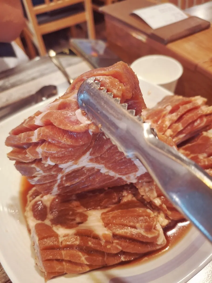 Raw Wang Pork Marinated Ribs with dense score marks