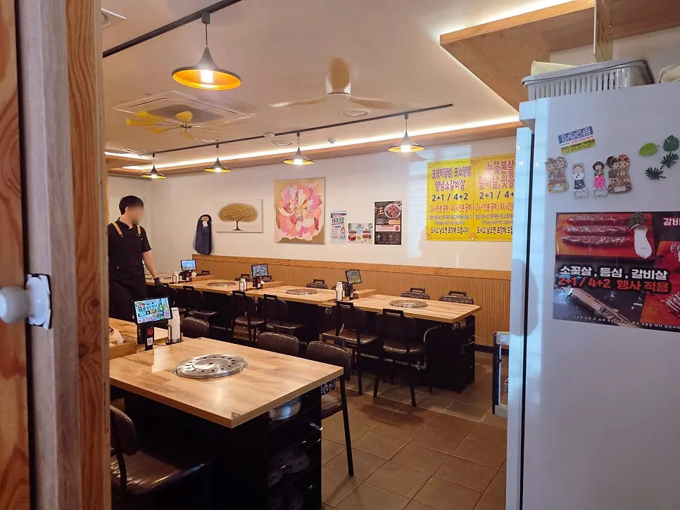 갈비예찬 남양주진접점 단체석 공간