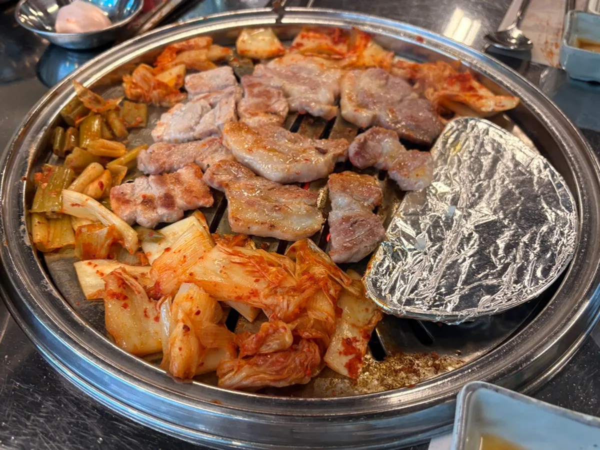Charcoal-grilled pork at Gimgol Yeontanjip Bomun Station Branch