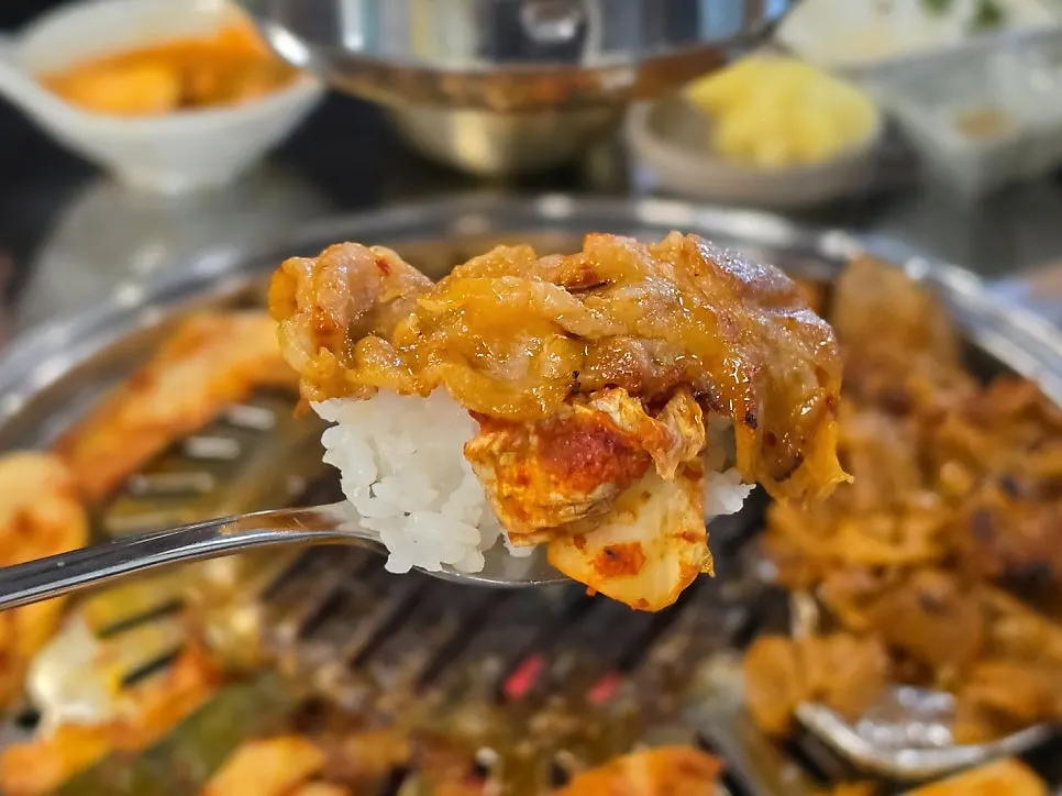 Second jar of bulgogi placed on a fresh grill pan
