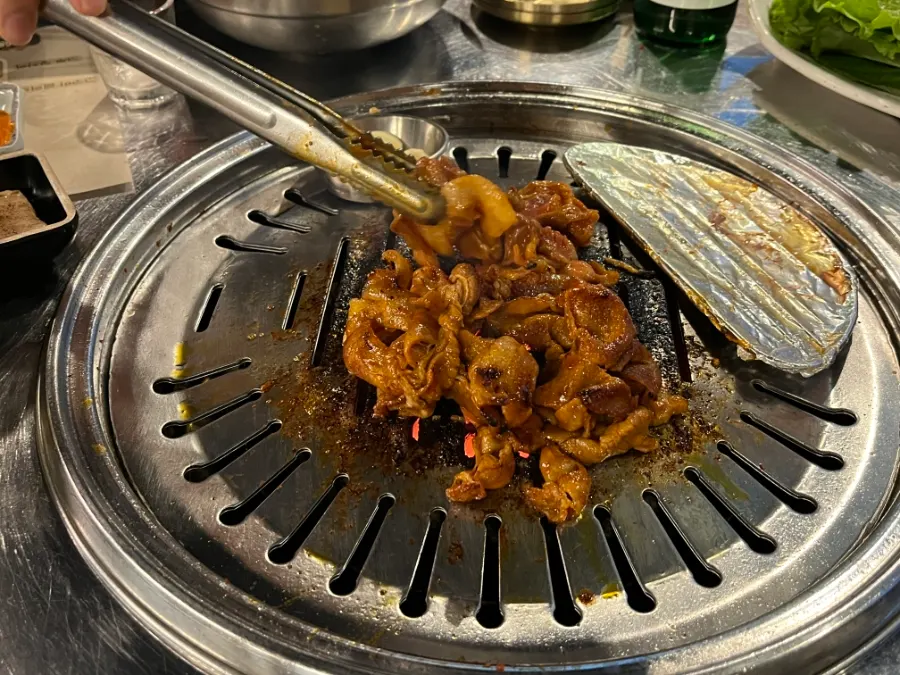 다 익은 고추장 삼겹살