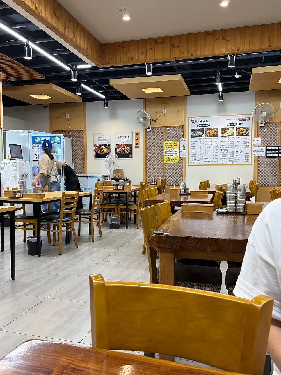 Roomy restaurant seating