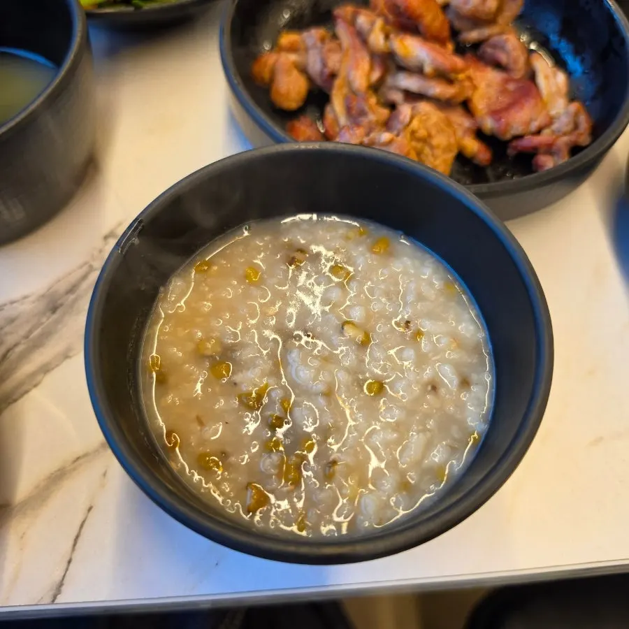 Free duck mung bean porridge