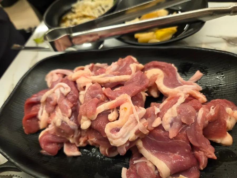 Fresh raw duck ordered for grilling