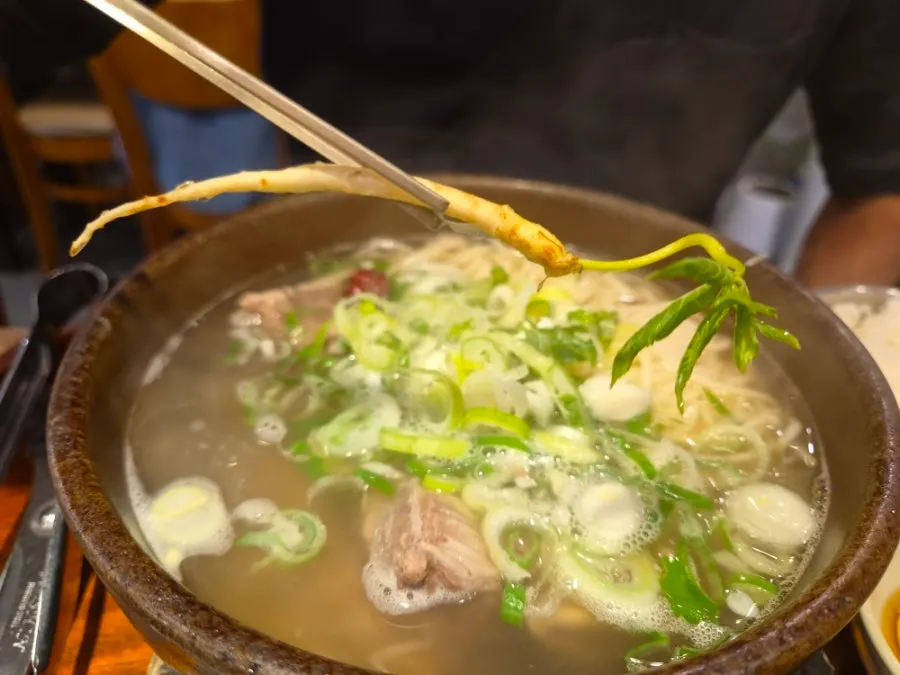Beef short ribs in beef bone broth galbitang