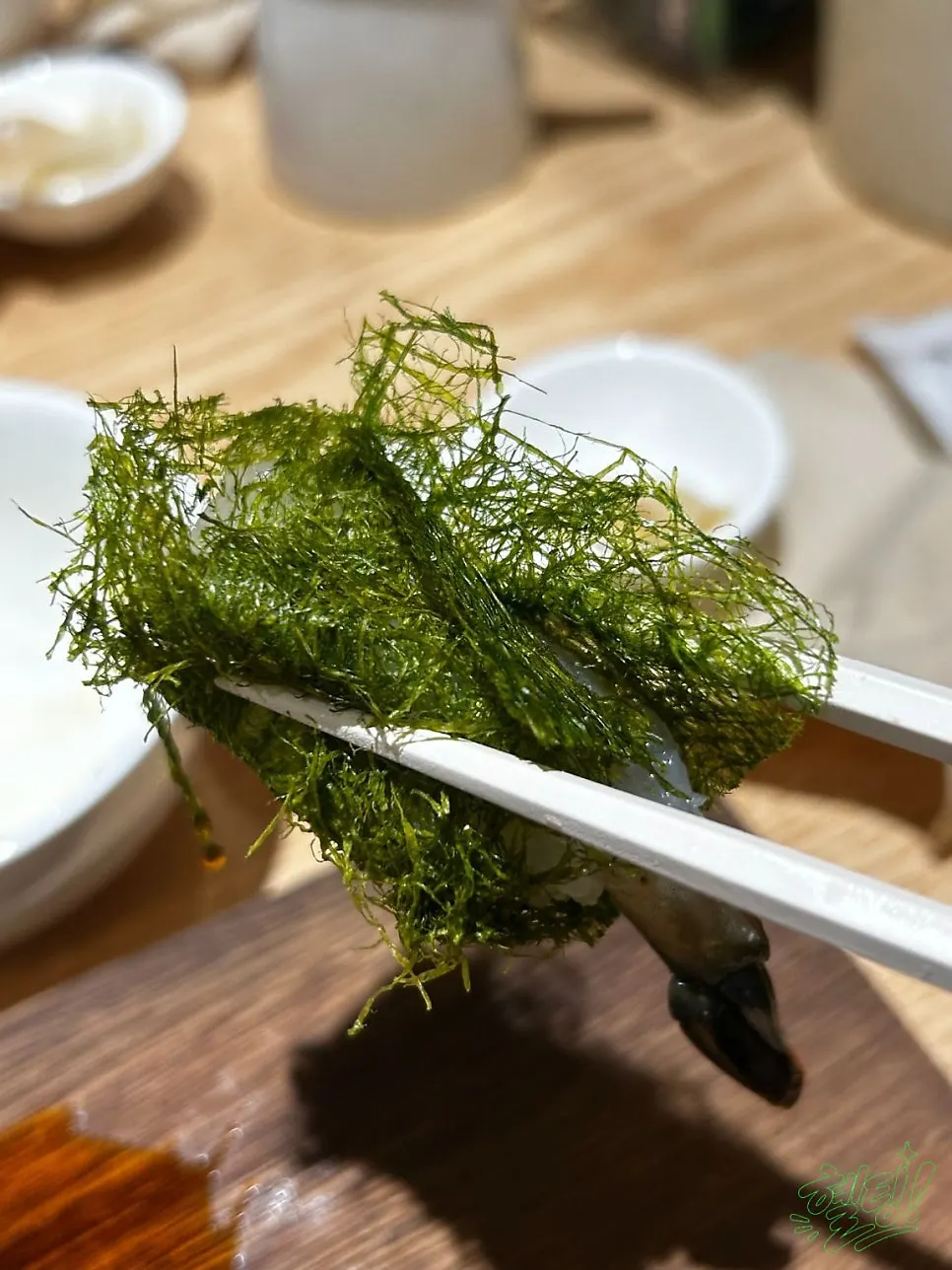 Scallop sushi with a natural sweetness