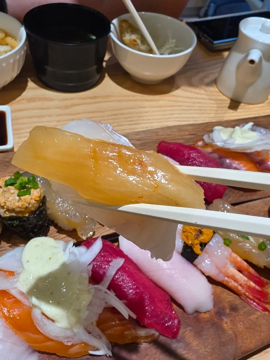 민물장어초밥 등 오마카세 네타