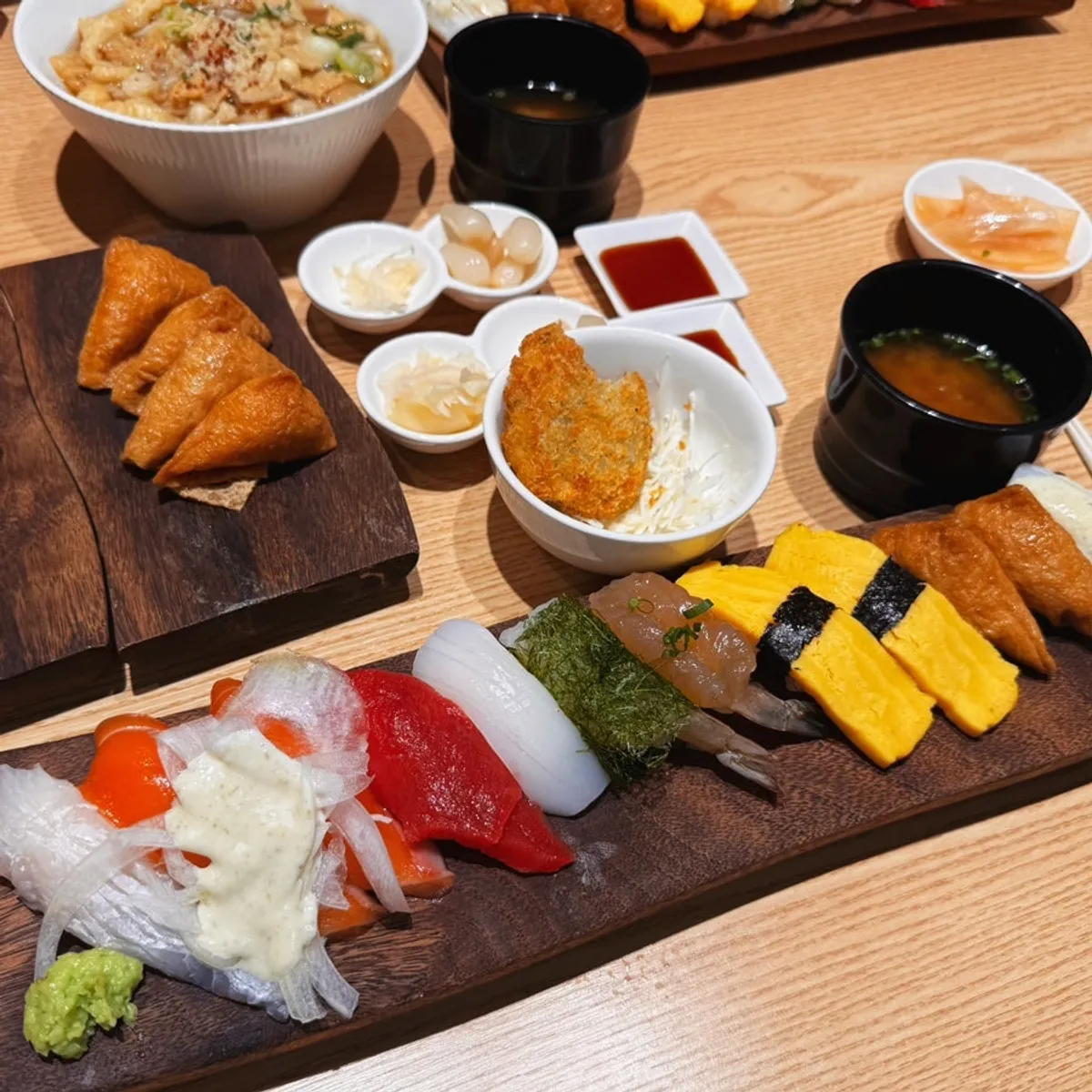 A plate of sushi at Ganghan Sushi Cheonan Buldang Branch