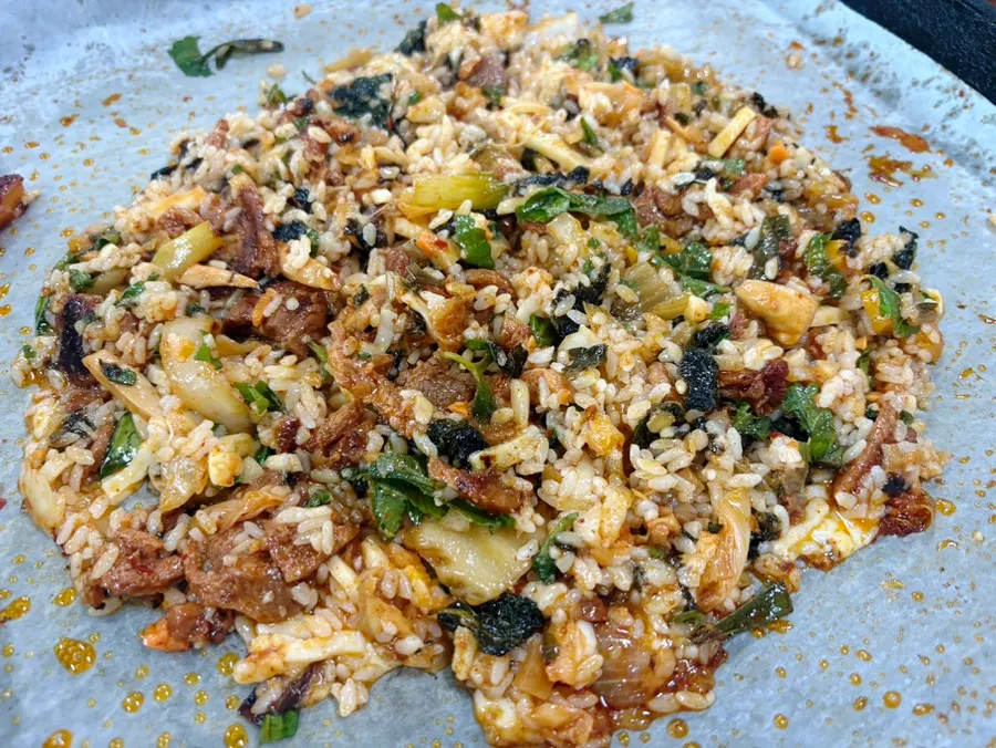 Fried rice requested after saving some meat