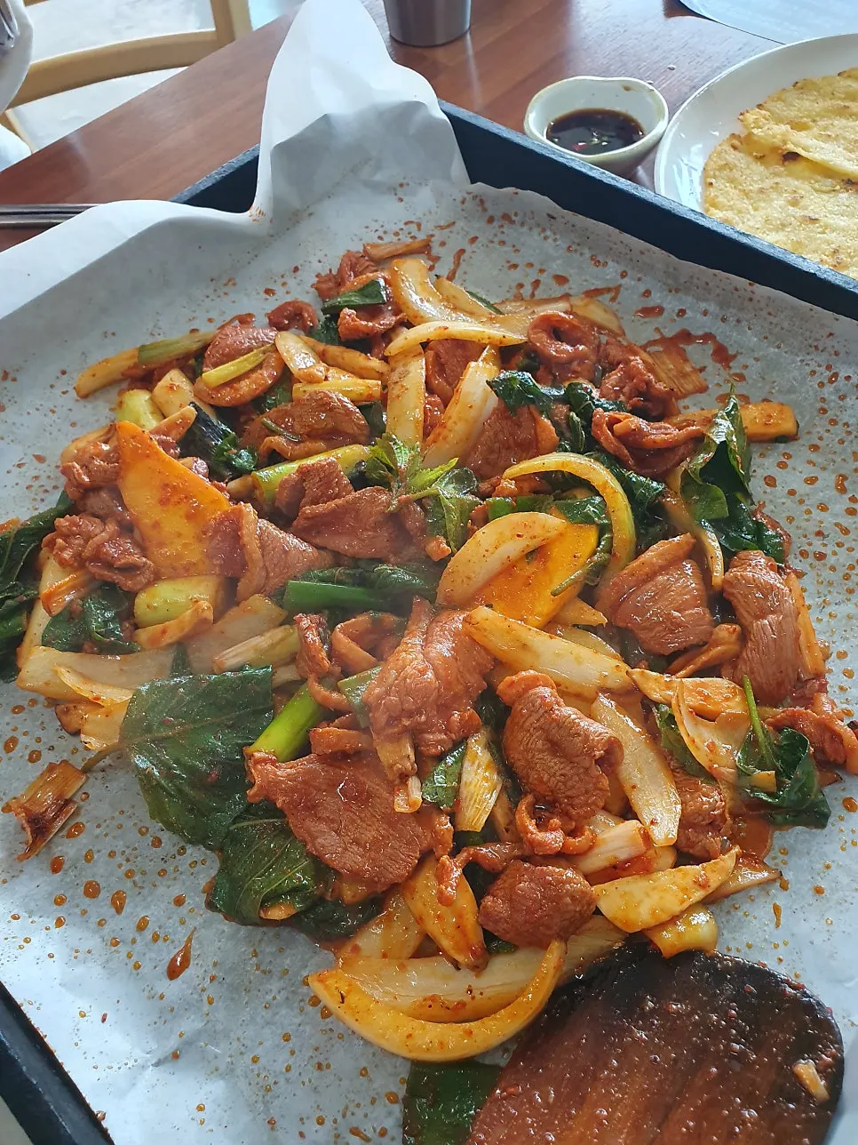 오리주물럭 곁들임 반찬