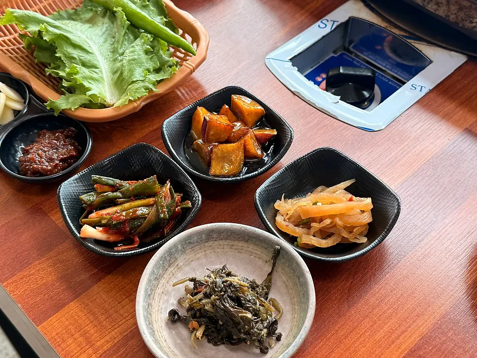 담백한 시골식 기본 반찬