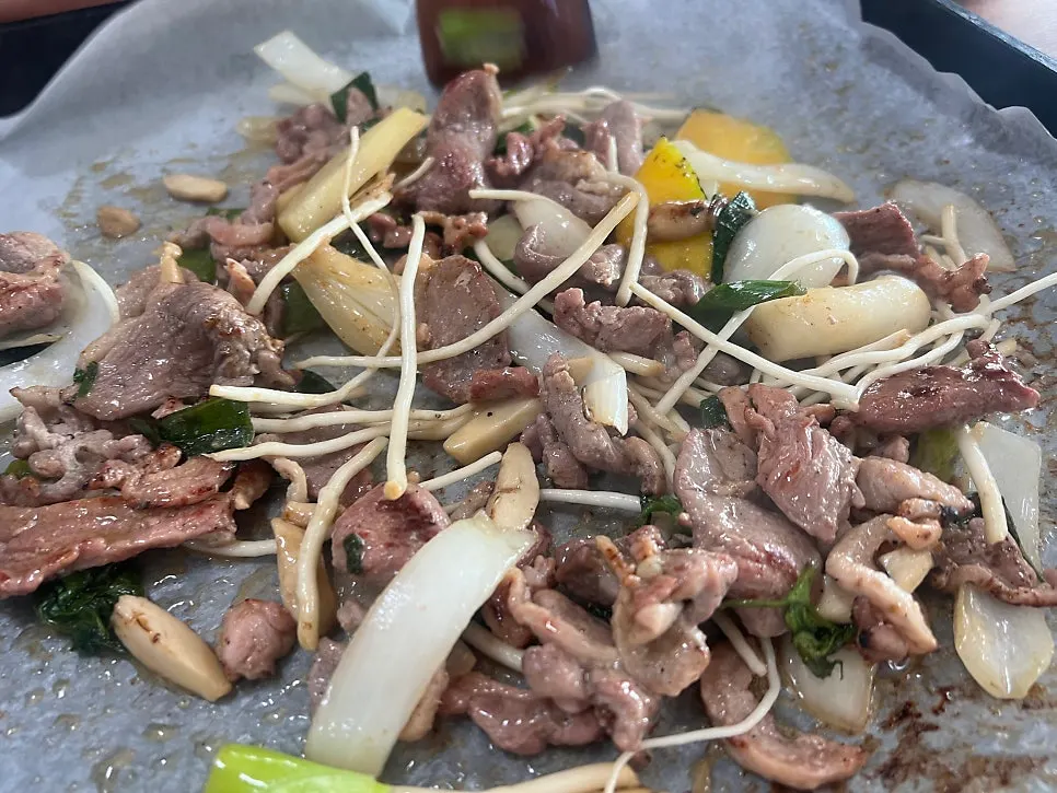 Duck roast fully cooked with vegetables