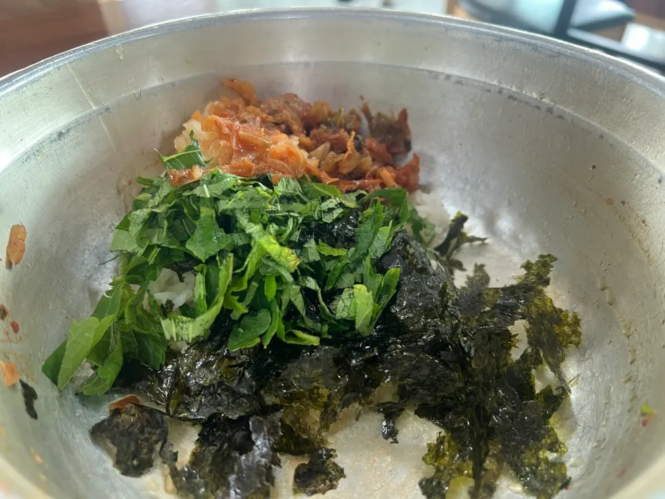 Fully cooked duck meat and vegetable spread on the table