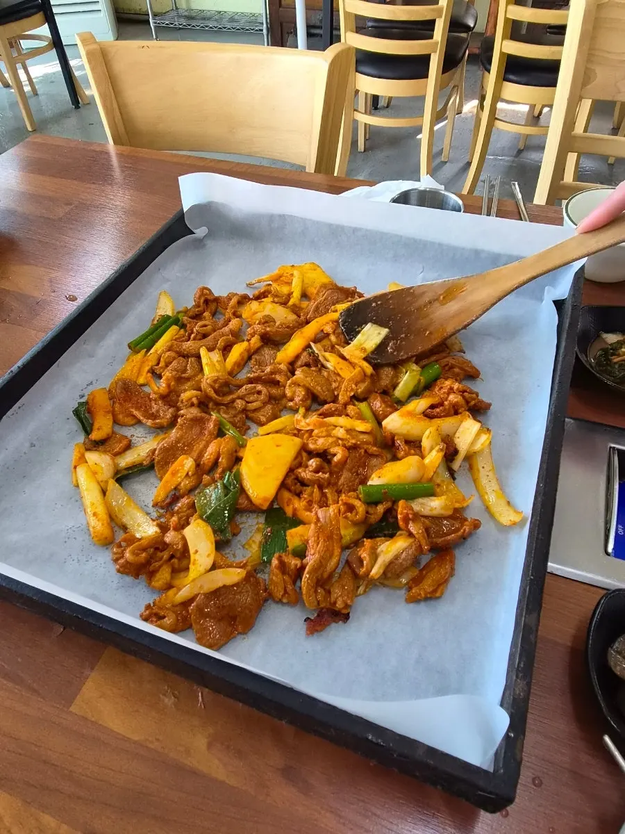 Side dishes made with locally grown Ganghwa vegetables