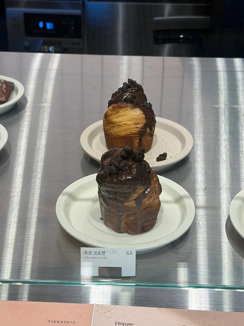 Dessert showcase at Coffee Dripper