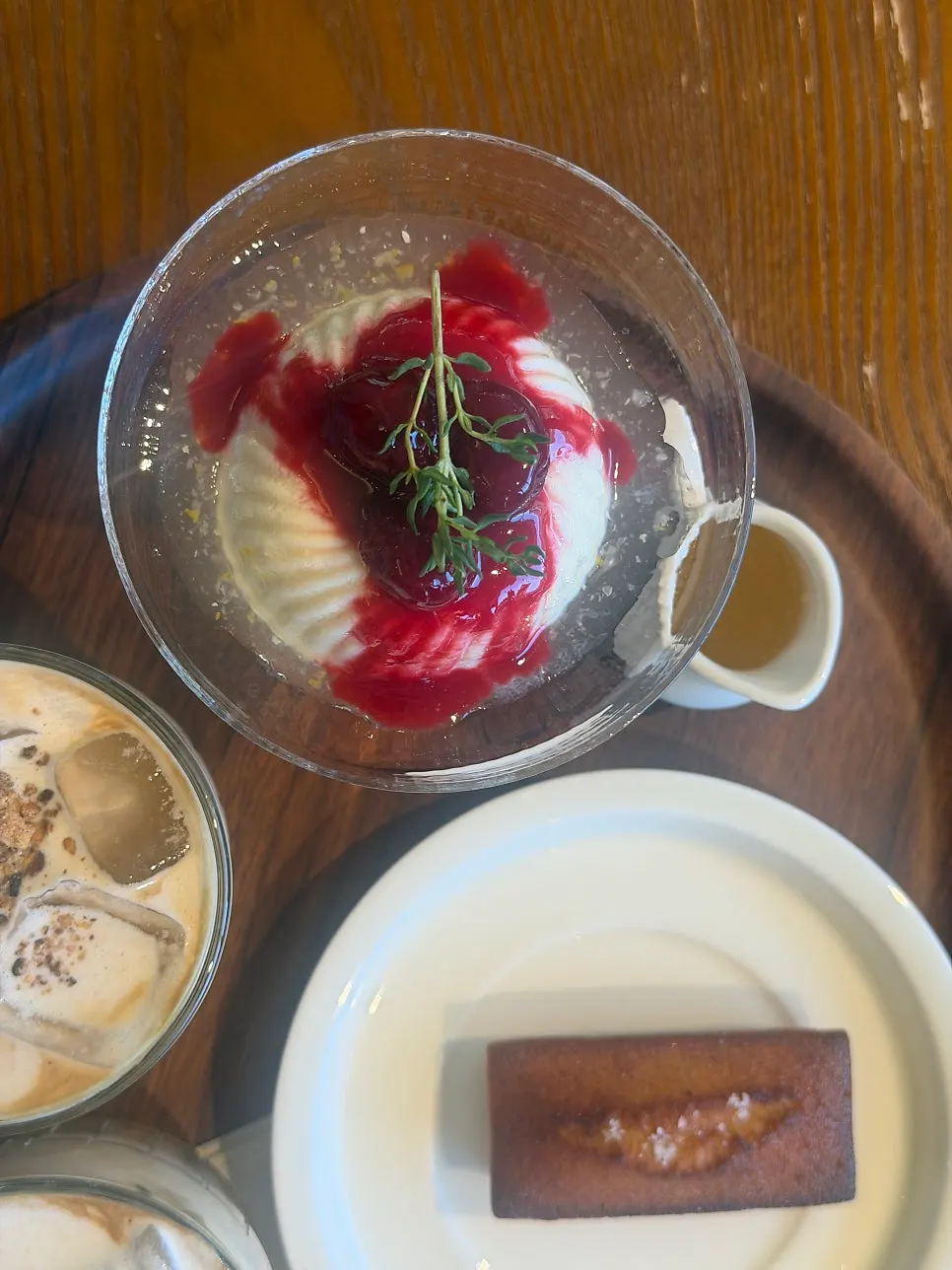 Chodang tofu pudding and salted financier
