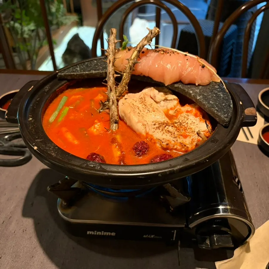 The four dishes that made up the anju set