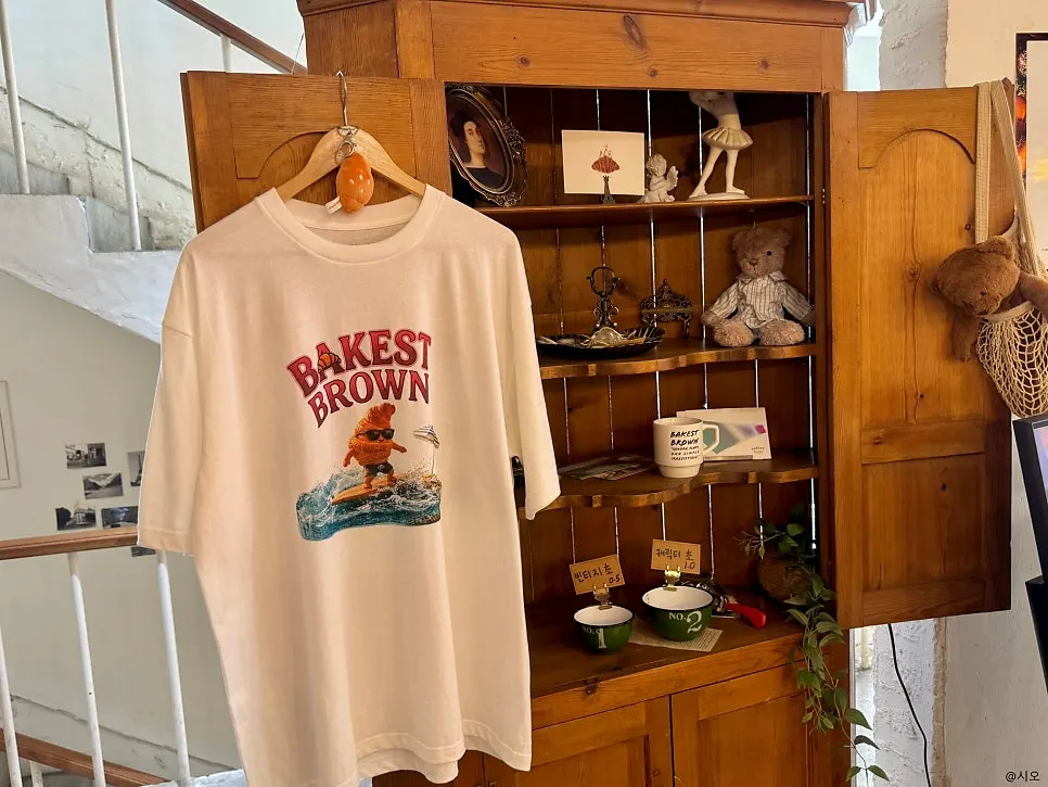 Merchandise corner at Bakerist Brown