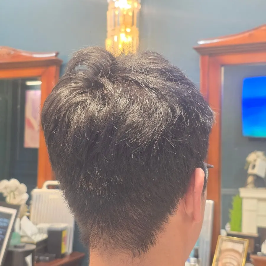 The husband before his classic cut