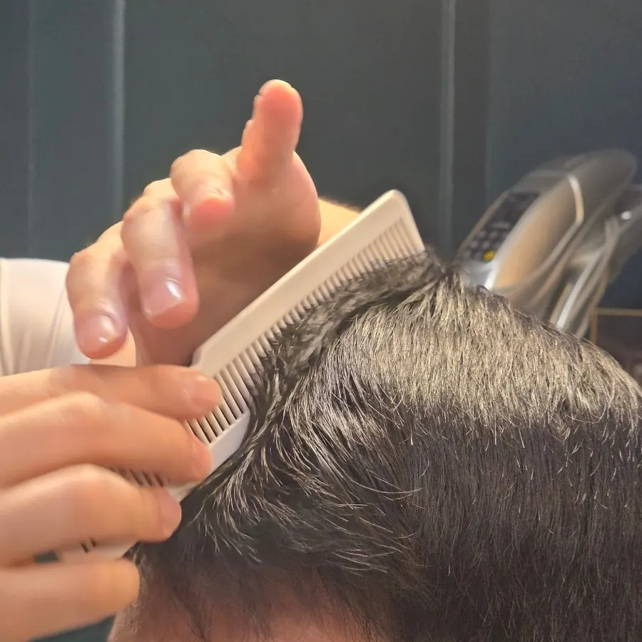 Natural down-perm treatment process