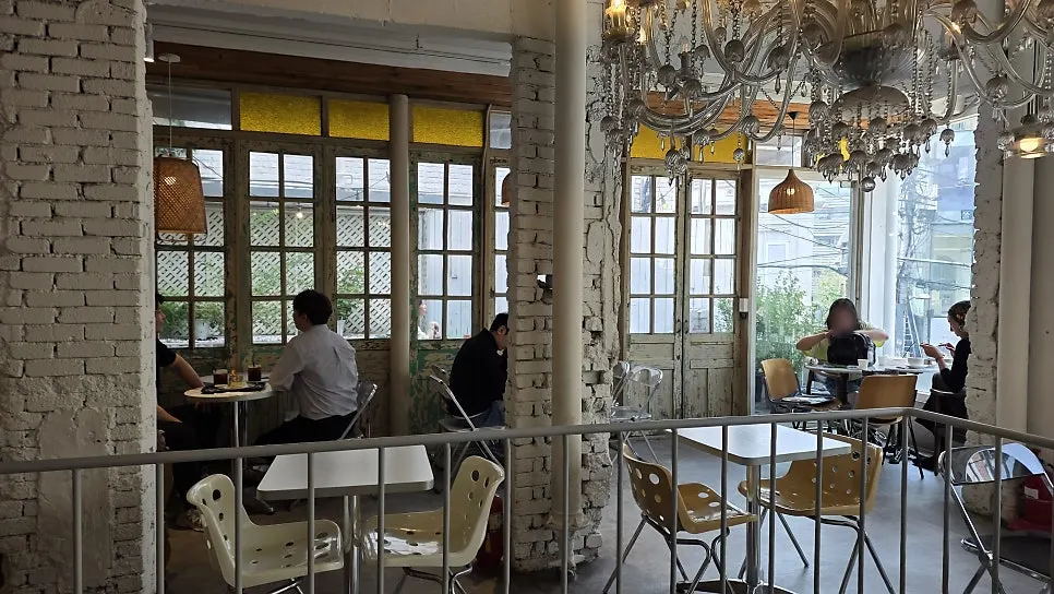 Seating with vintage-style furniture