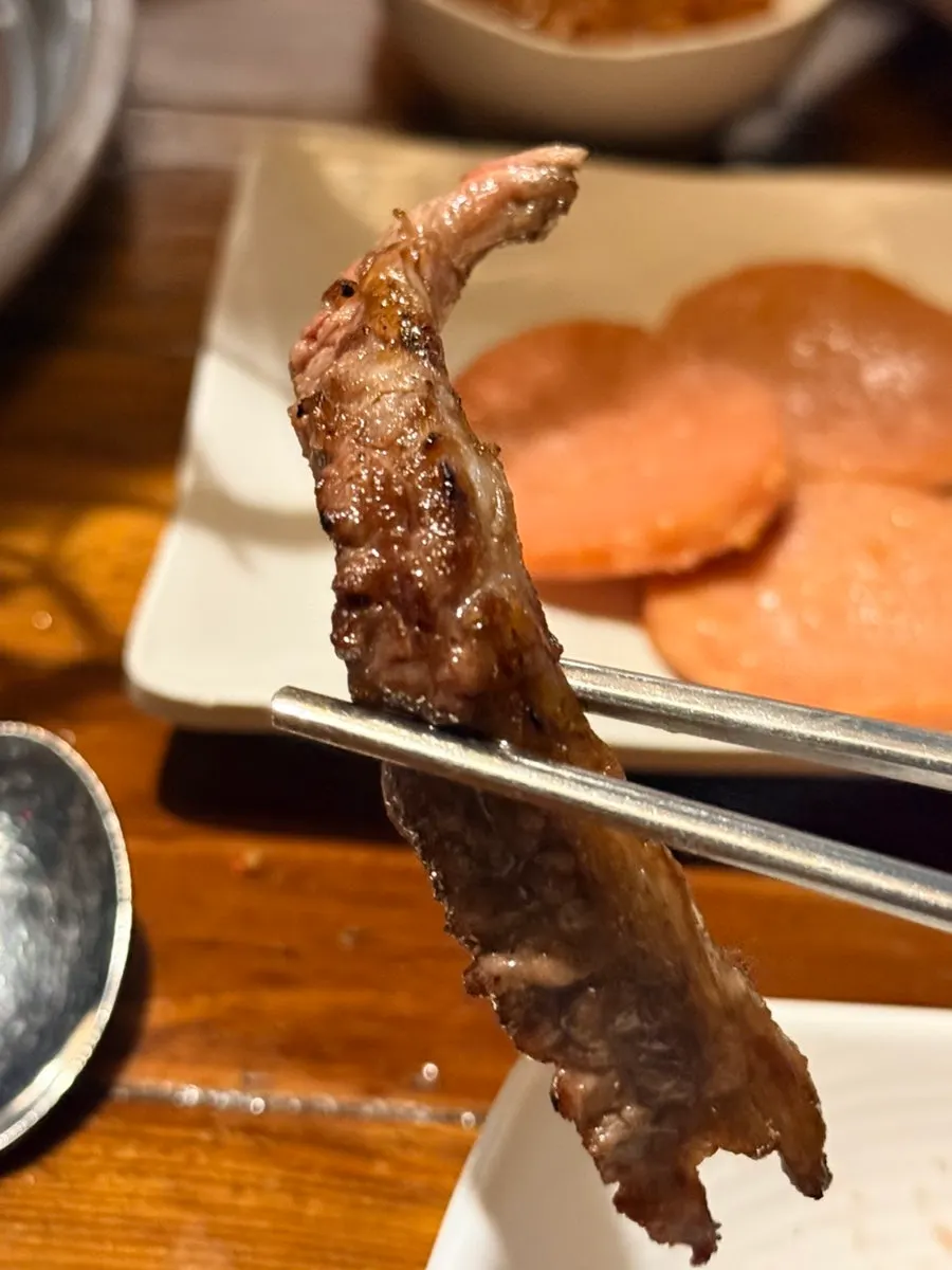 화로에서 구워지는 소갈비살