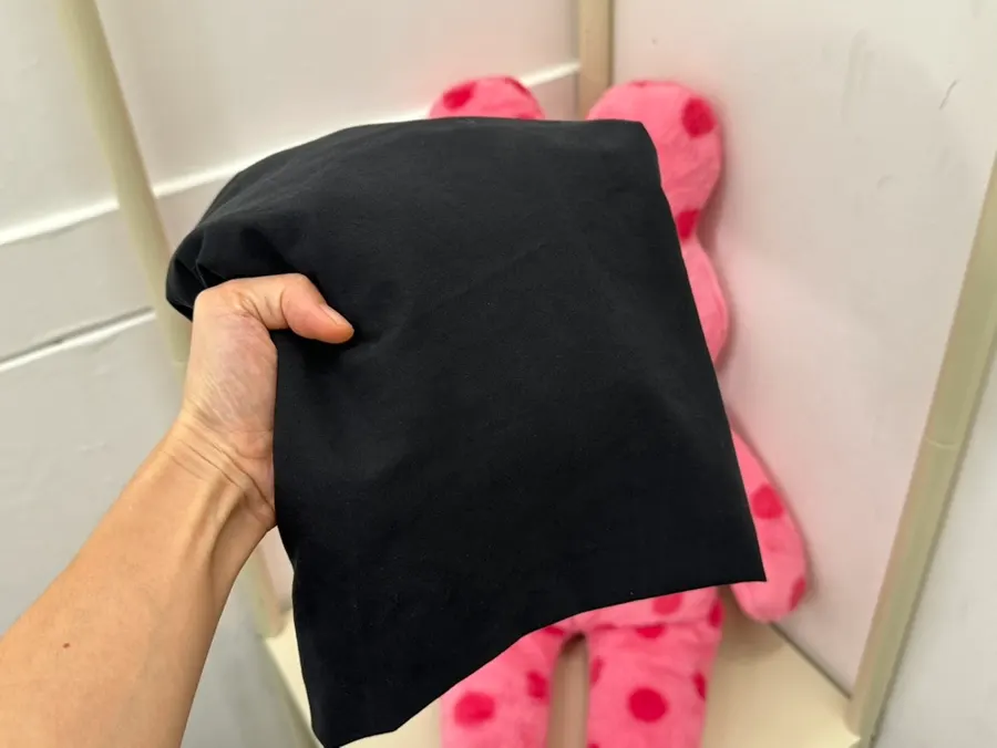 Stuffed animal and disposable skirt in the treatment room