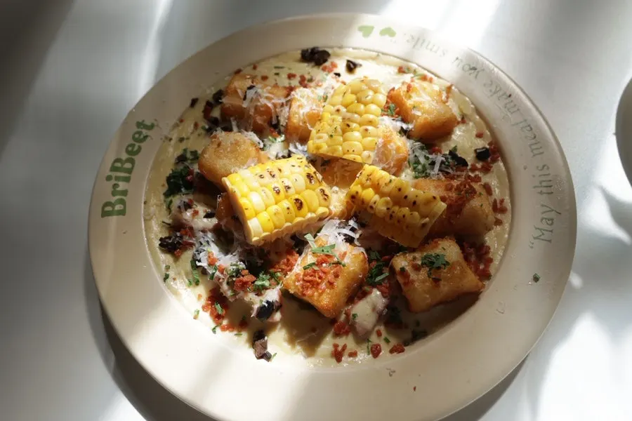 Corn Cream Gnocchi with cream sauce