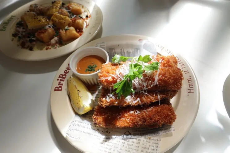 Crispy Spicy Eggplant ordered at Brivit