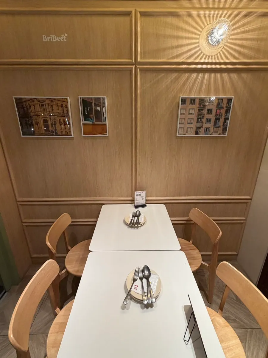 Bright wood-toned interior at Brivit Gangnam Station