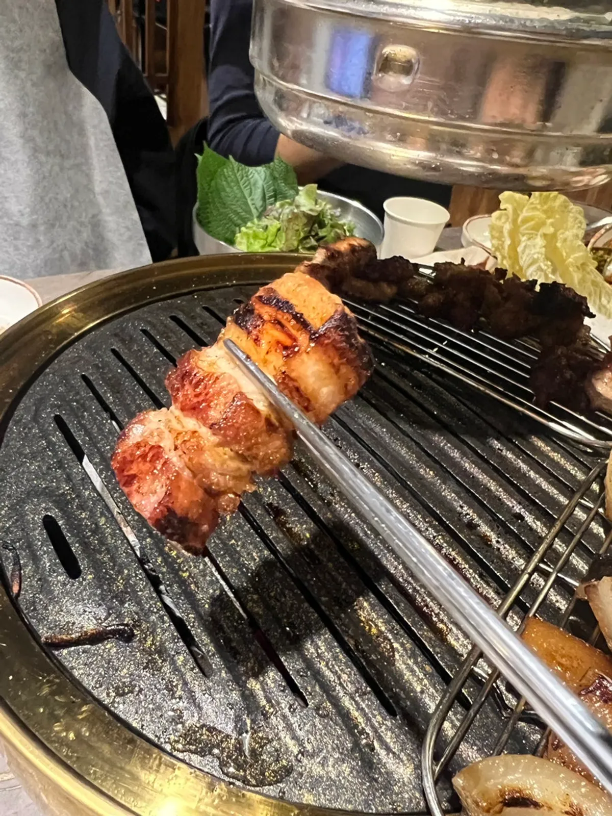 Table spread for a wedding invitation meetup at Kkondae Kim Bujang Gogi-jip Gangnam Station Branch