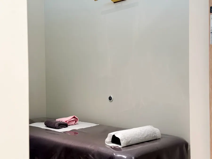 Private body-waxing treatment space