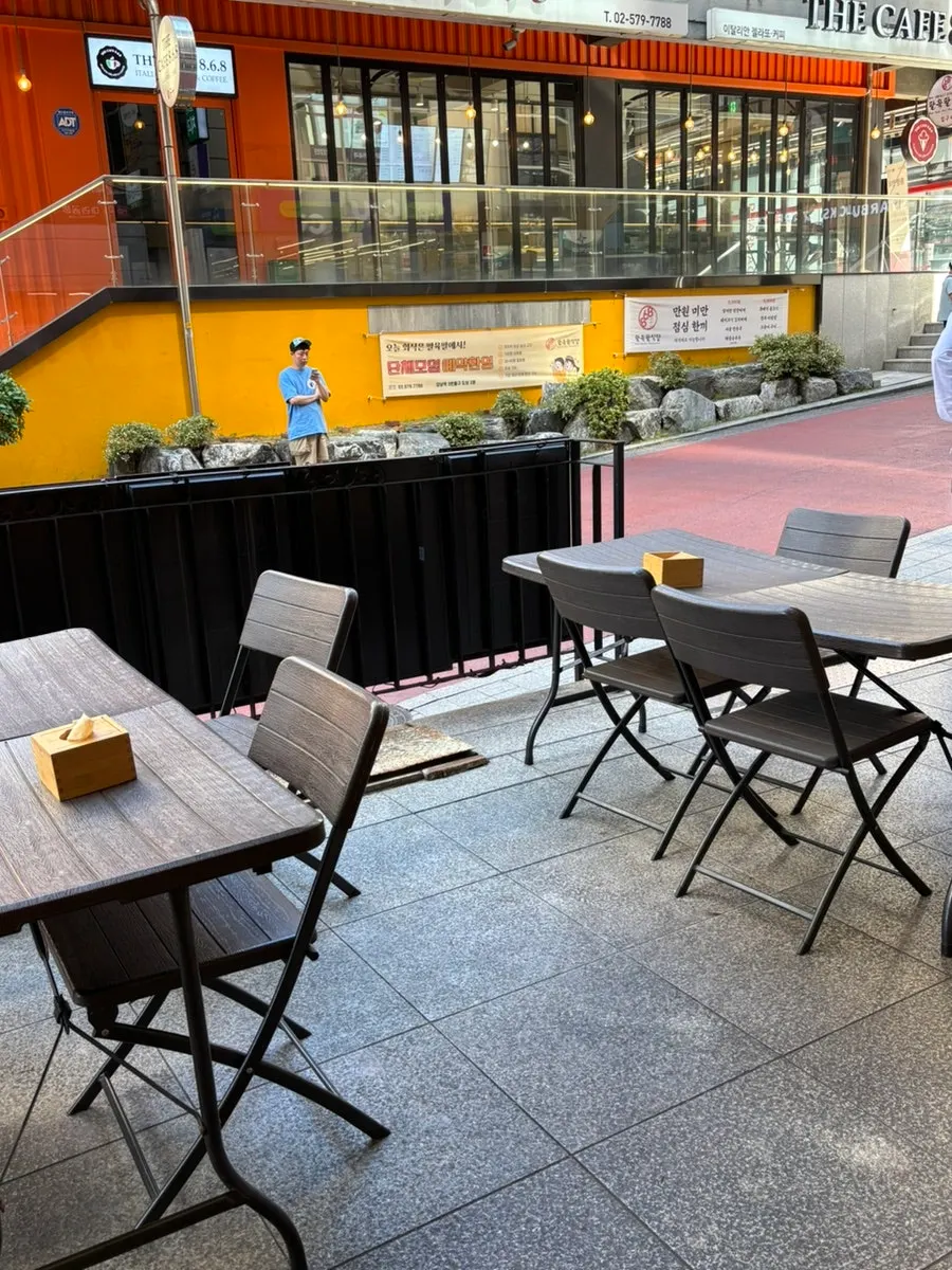Bar table seating good for solo dining