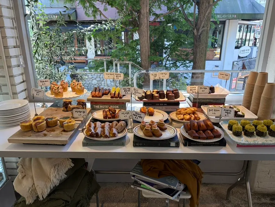 Dessert display case at Upper and Under