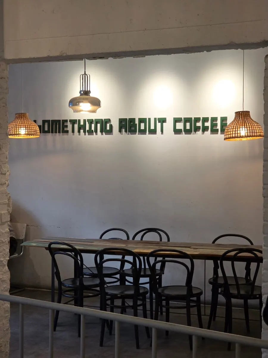 Dessert showcase at Something About Coffee