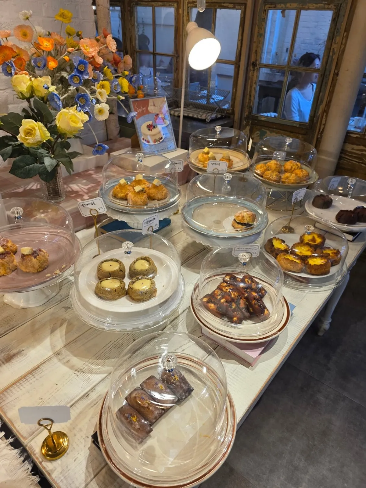 Salted choco financier and lemon yogurt gâteau fresh cream cake
