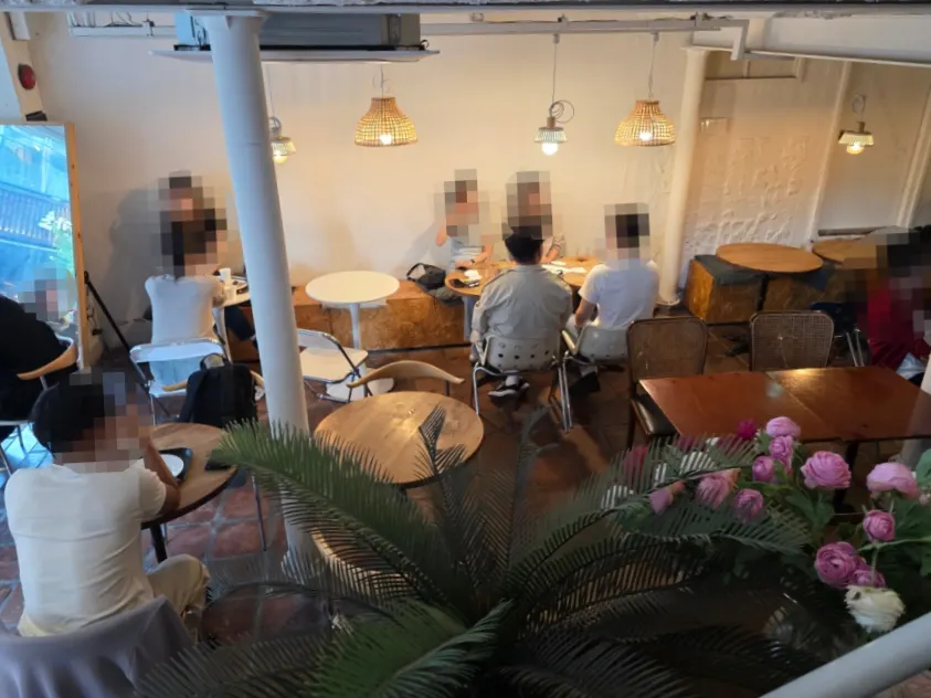 Horizontal shot of the Something About Coffee space