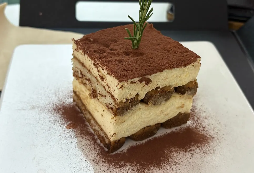 A slice of Selected Nicks tiramisu