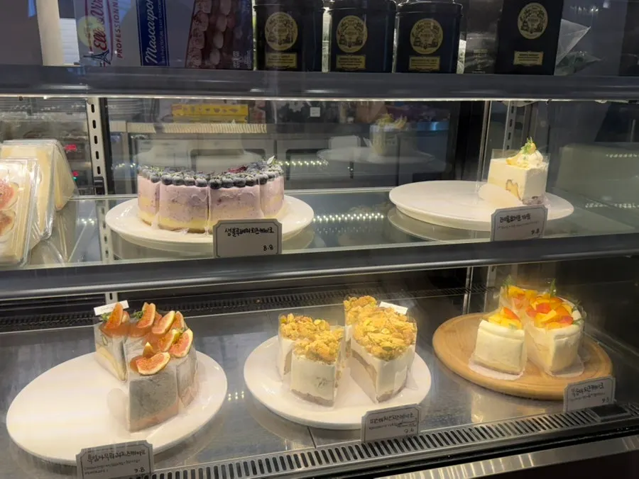 Display case of house-made fruit desserts