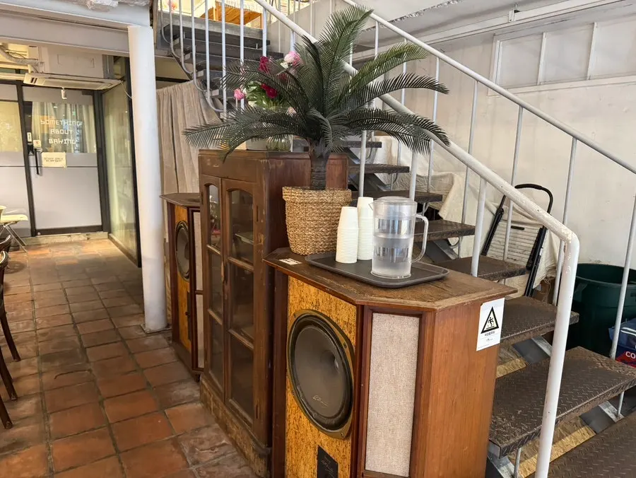 Vintage-style space on the café's first floor