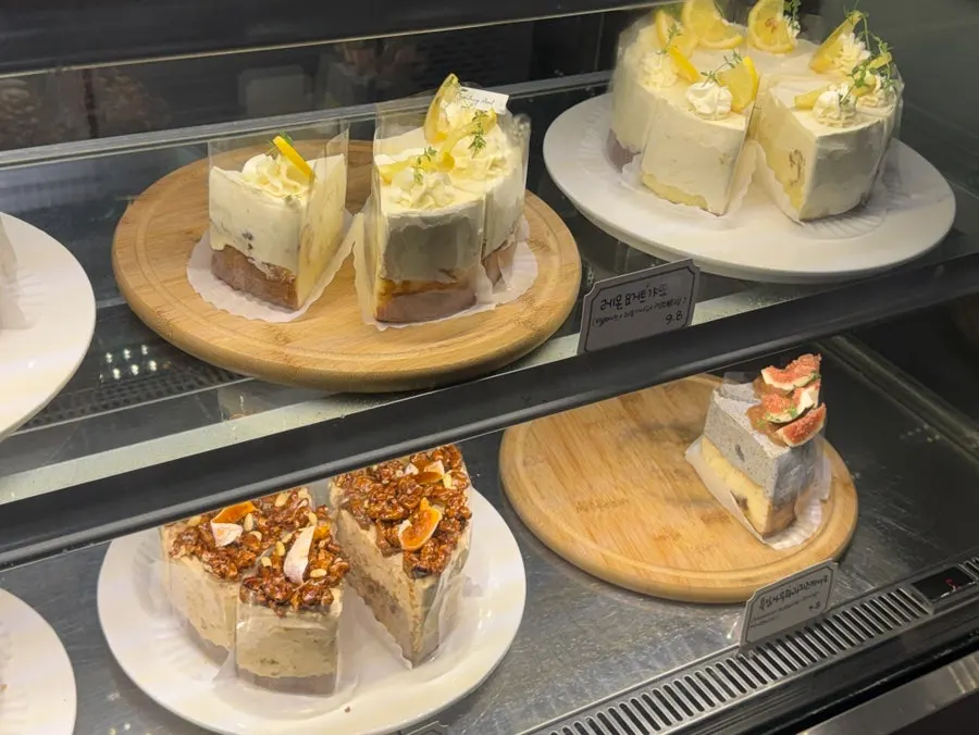 Dessert corner with scones, financiers, and madeleines