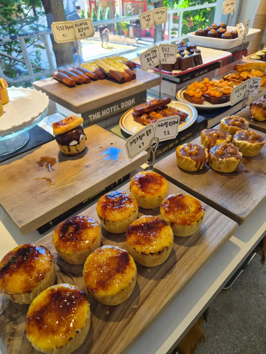 Cakes and baked cookies at Upper and Under