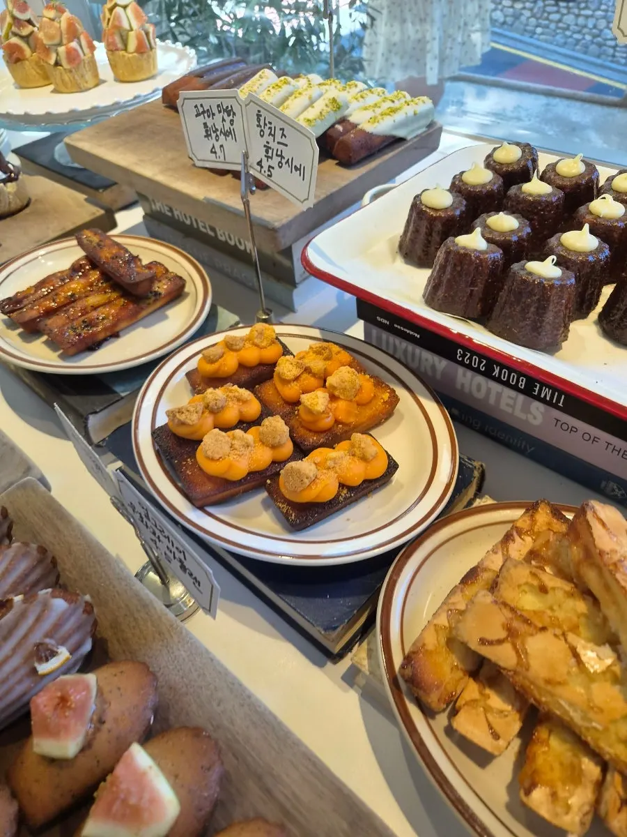 Browsing the dessert menu at Upper and Under