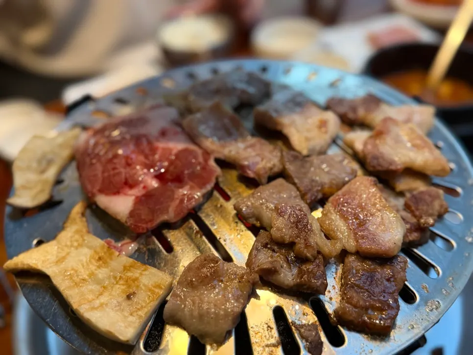 Raw pork belly and pork neck before grilling